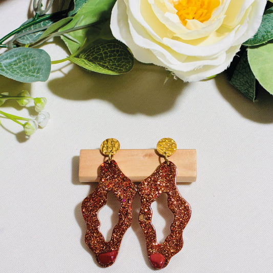 Boucle d'oreilles Corsica cuivre