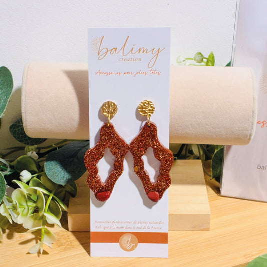 Boucle d'oreilles Corsica cuivre