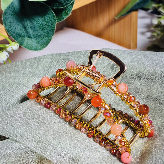 Pince croco grand modèle Pierres de Lune