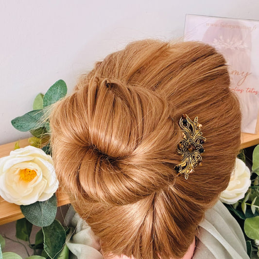 Petit peigne ancien Œil de Tigre