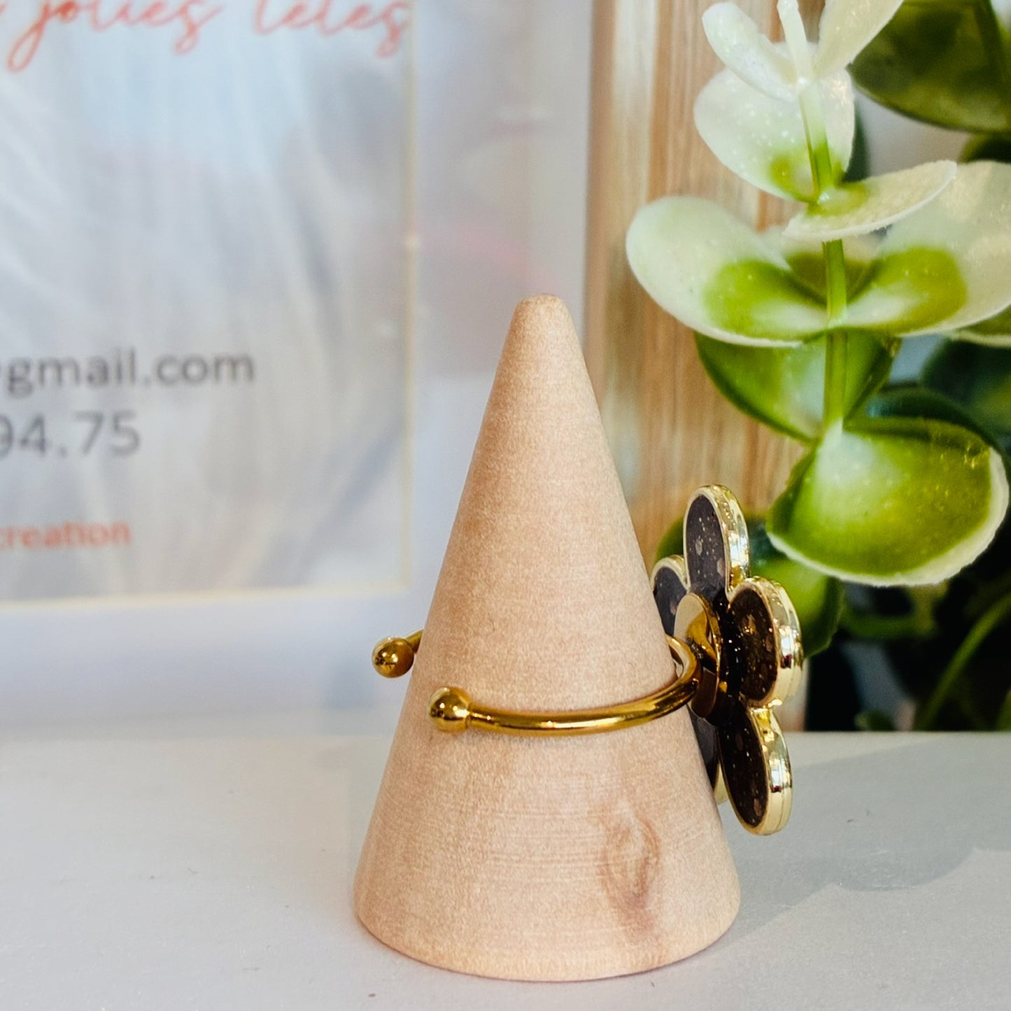 Bague Marguerite kaki