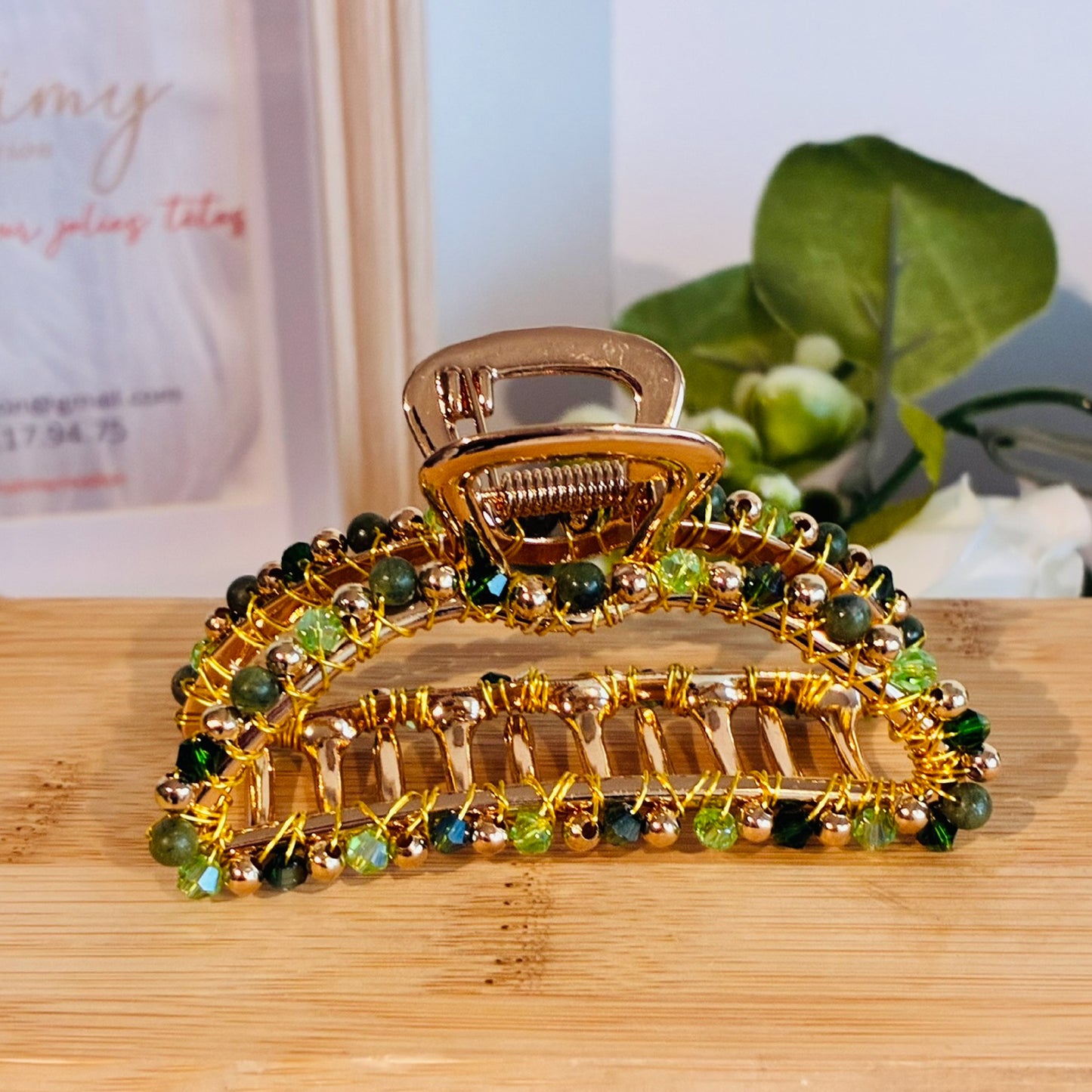 Pince croco grand modèle Jade de Thaïlande