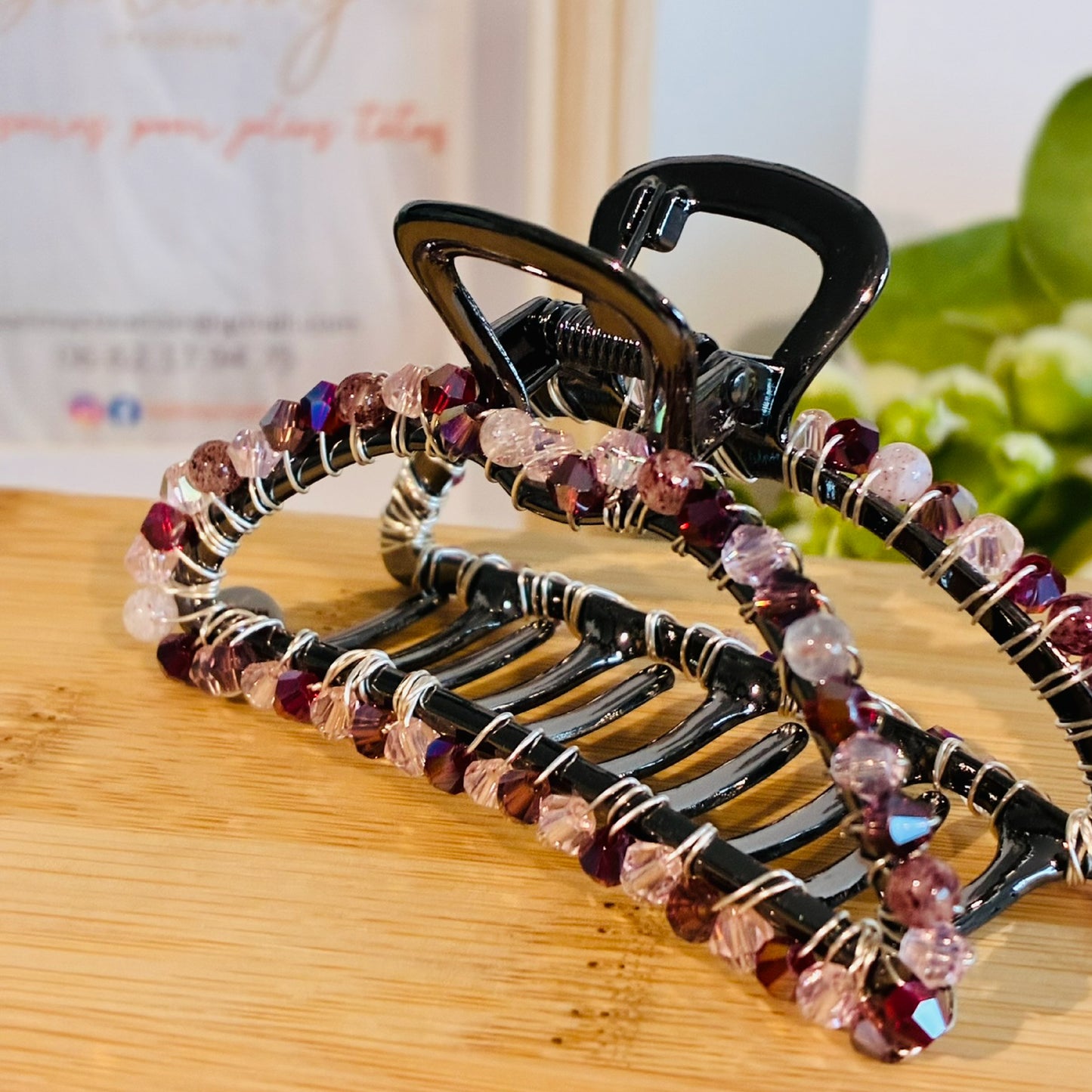 Pince croco Quartz fraise grand modèle
