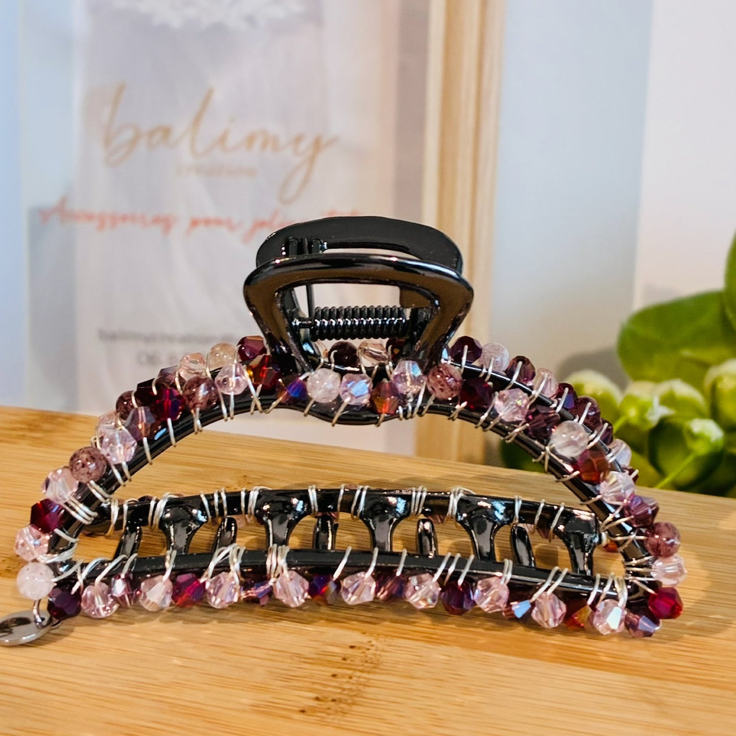Pince croco Quartz fraise grand modèle